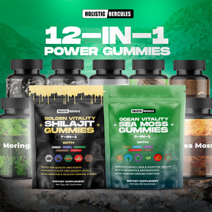 Hercules Shilajit & Sea Moss Gummies Bundle
