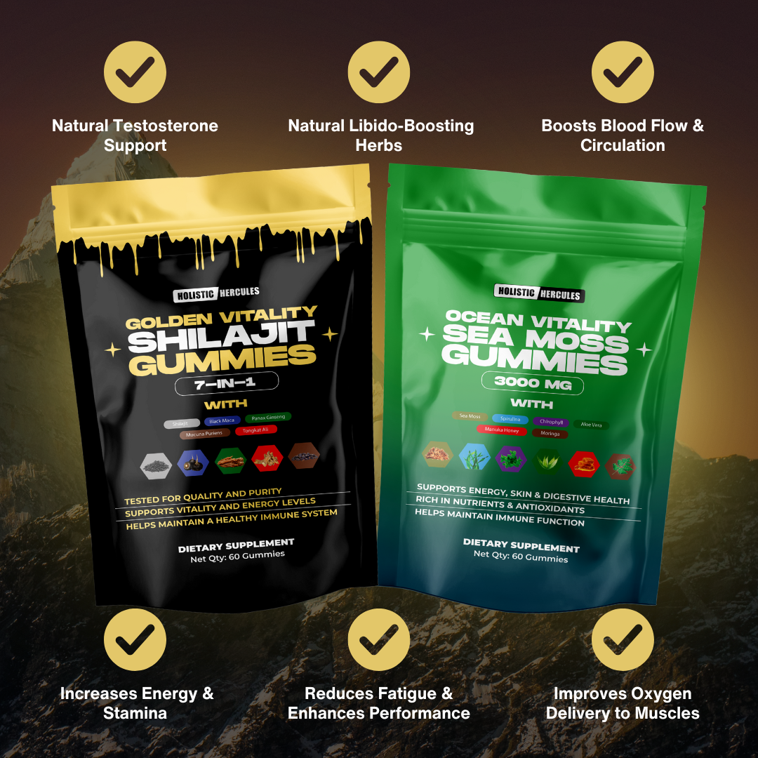 Hercules Shilajit & Sea Moss Gummies Bundle