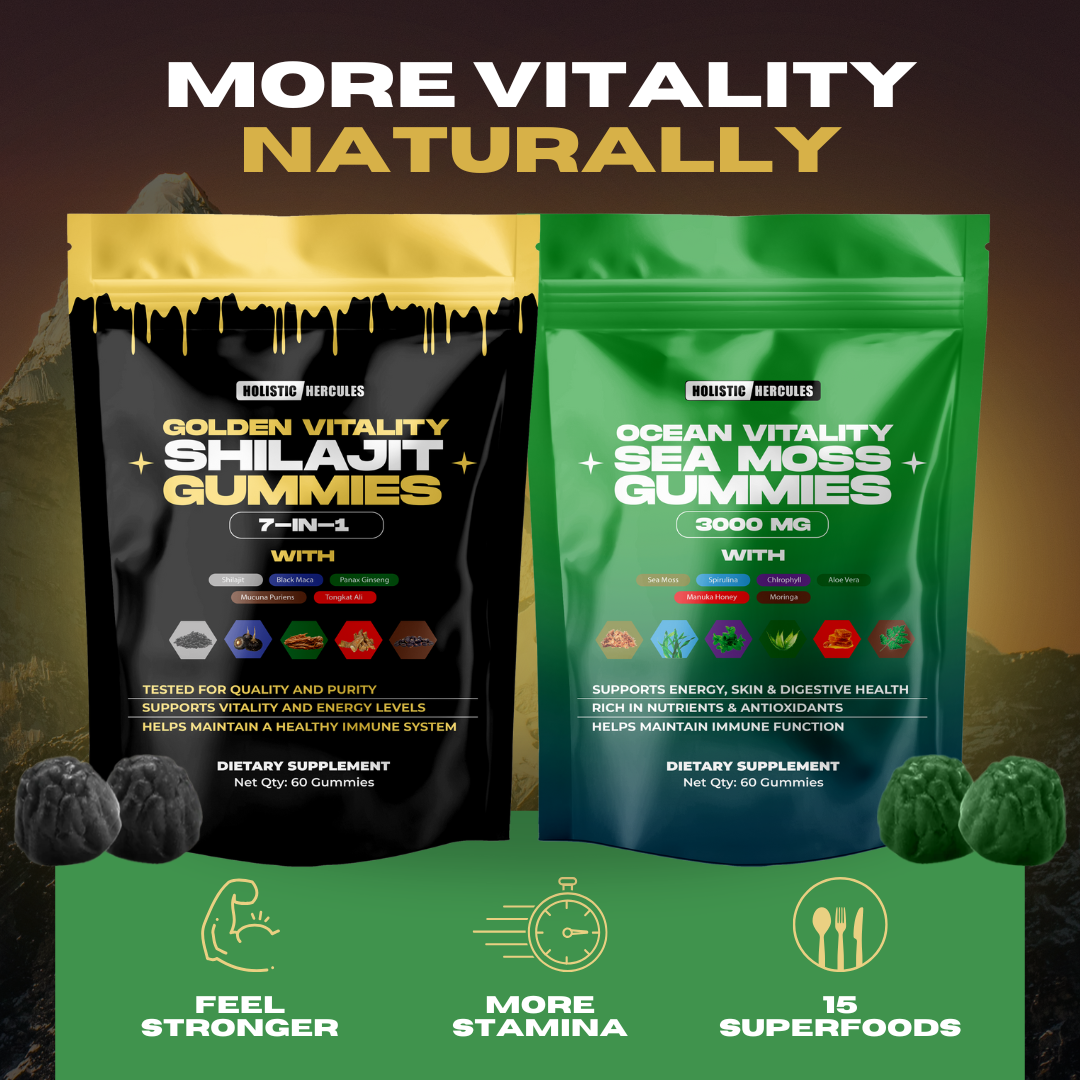 Hercules Shilajit & Sea Moss Gummies Bundle